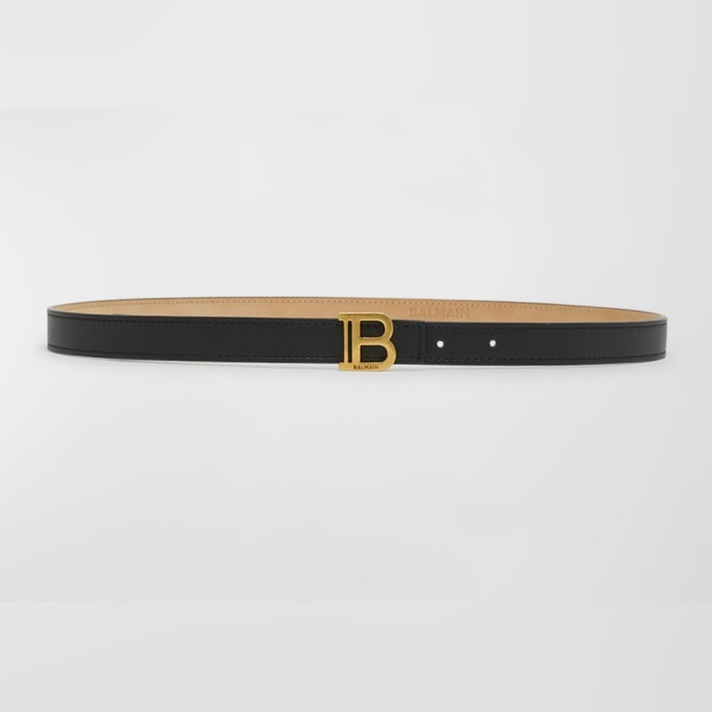 Balmain Women’s Belt with Gold Buckle